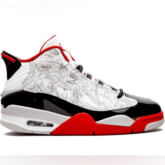 Nike Air Jordan Dub Zero Varsity Red 2022 Super school Size 4 Youth / 5.5 Women - Picture 1 of 14